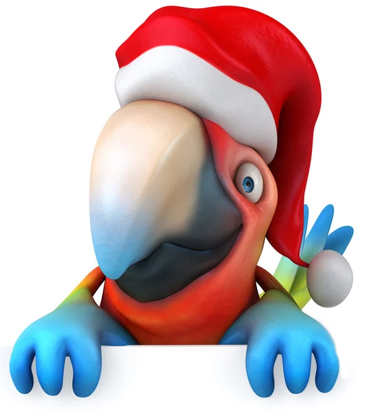 Weihnachtsmann Papagei — Stockfoto