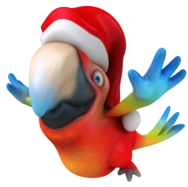 Санта-попугай — стоковое фото