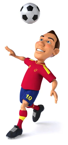 Spansk fotbollsspelare — Stockfoto