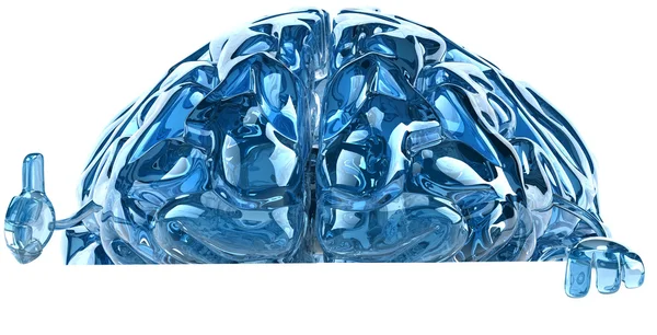 Blue brain — Stock Photo, Image