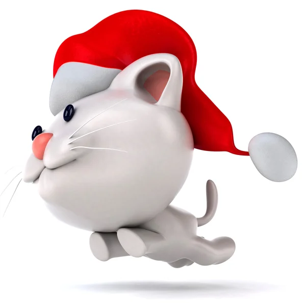 Divertido gato santa — Fotografia de Stock