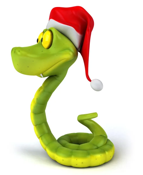 Santa snake — Stock Photo, Image