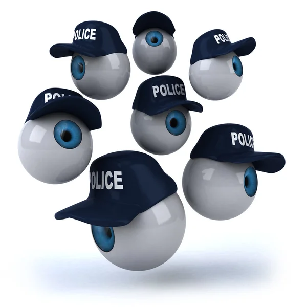 警察眼球 — 图库照片