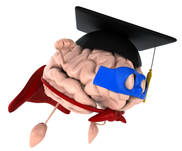 Супер студент мозку — стокове фото
