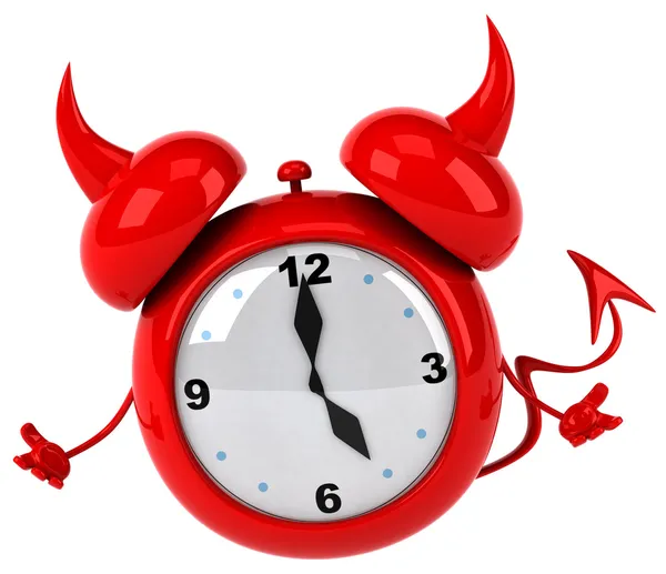 Evil alarm clock — Stock Photo, Image