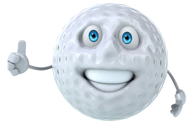 Golf ball showing ok sign — Stock Photo, Image