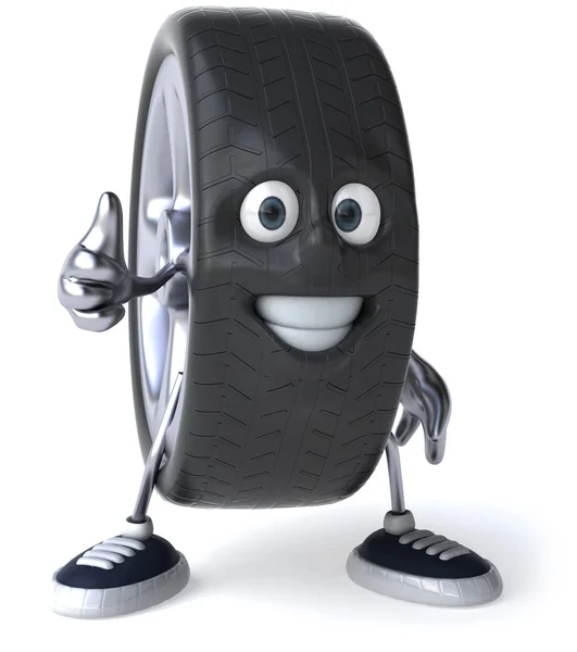 Neumático divertido — Foto de Stock