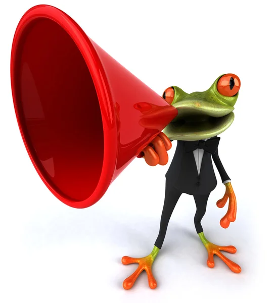 Frog speaker — Stockfoto