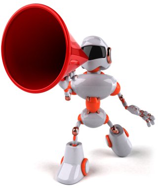 Robot megafon ile