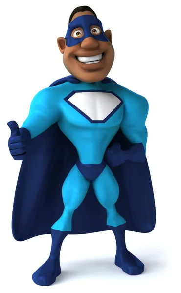 Чёрный супергерой — стоковое фото