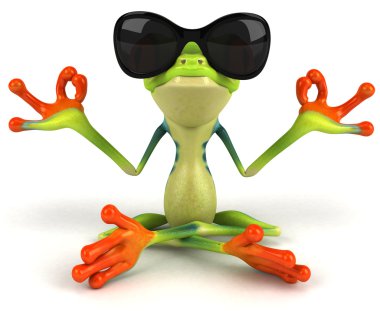 Zen kurbağa 3d