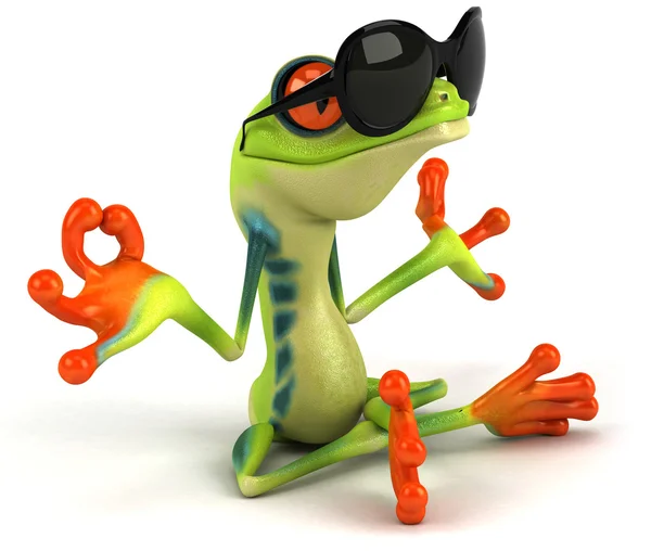 Zen frog 3d — Stock fotografie