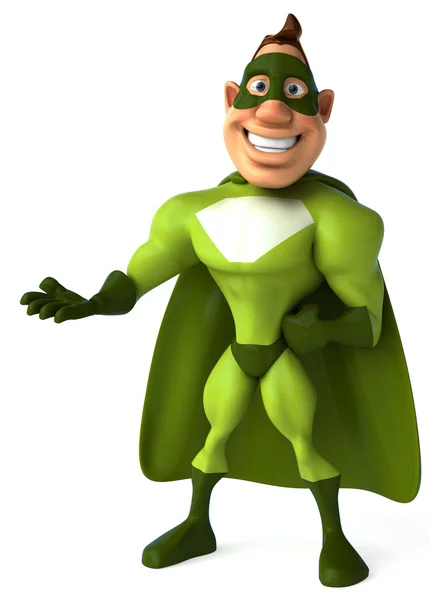 Green superhero — Stock Photo, Image