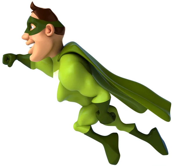 Grüner Superheld — Stockfoto