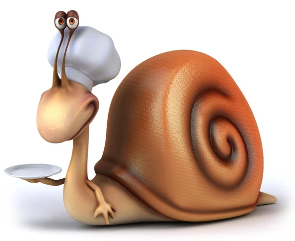 Snail chef — Stock Photo, Image