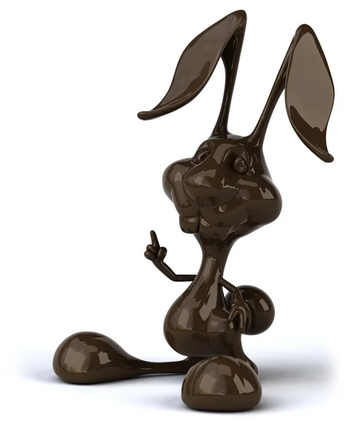 开心巧克力兔 — 图库照片