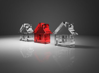 Red house clipart