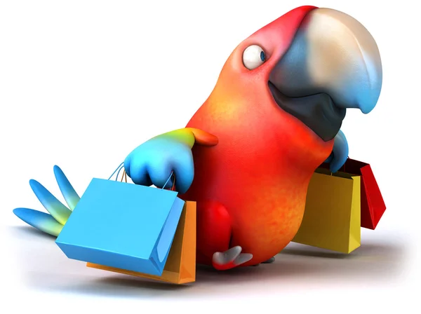 Fun parrot — Stock Photo, Image