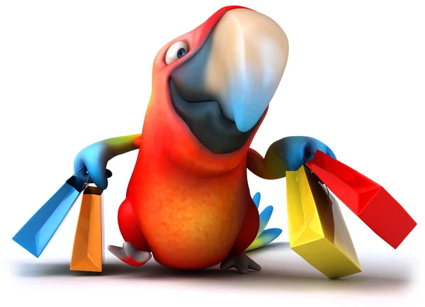 Fun parrot — Stock Photo, Image