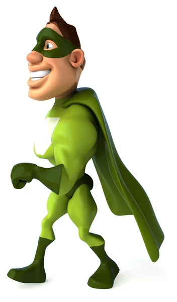 Green superhero — Stock Photo, Image