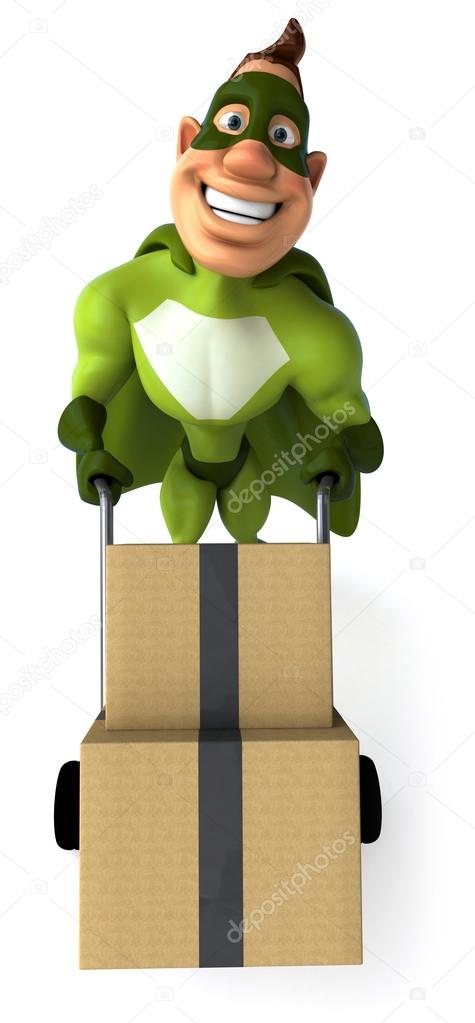 Green superhero