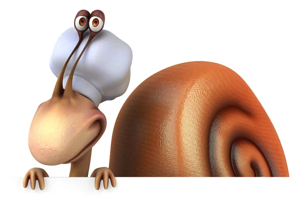 有趣的蜗牛 — 图库照片