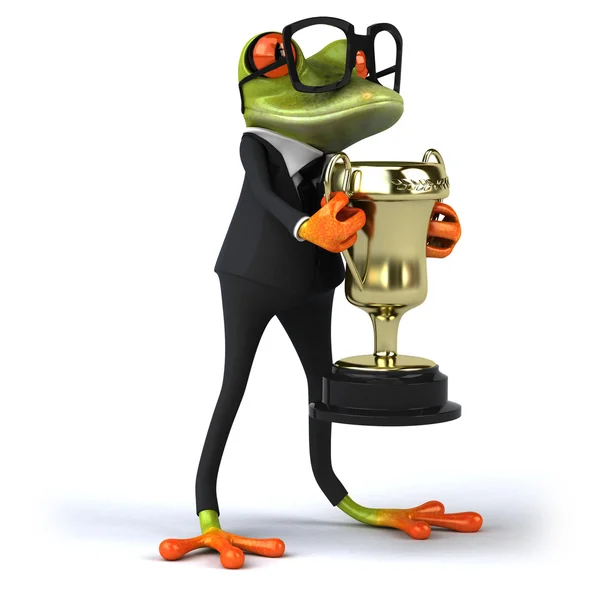 Rana con premio — Foto Stock