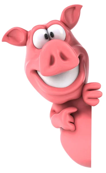 Весело свиня — стокове фото