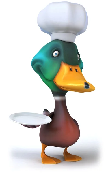 Fun duck chef — Stock Photo, Image