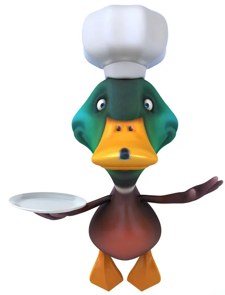 有趣的鸭厨师 — 图库照片