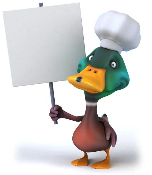 Fun duck chef — Stock Photo, Image