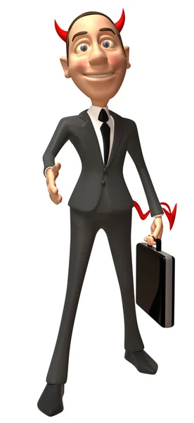 Evil businessman — Stock Photo, Image