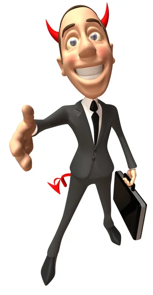 Evil businessman — Stock Photo, Image