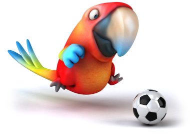 papağan futbol oynarken eğlenceli