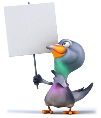 eğlenceli bir güvercin