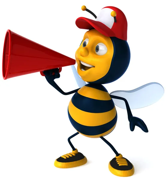 Cartoon bee — Stockfoto