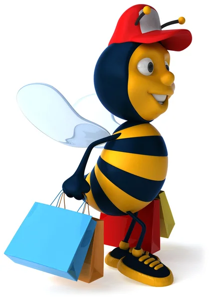 Cartoon bee — Stockfoto