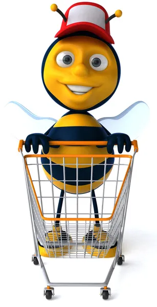Мультипликационная пчела — стоковое фото