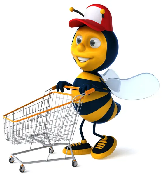 Cartoon bee — Stockfoto