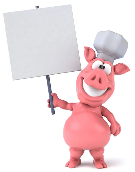 Chef babi — Stok Foto