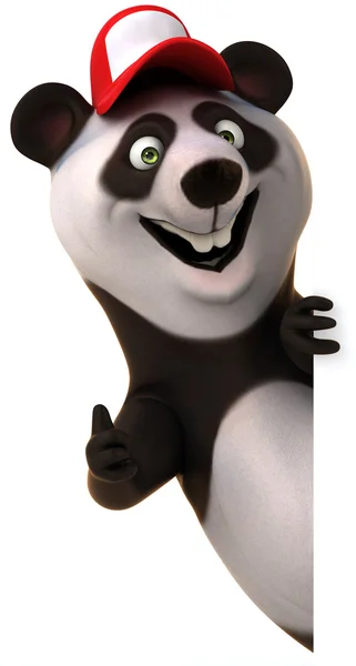 Szczęśliwy panda 3d — Zdjęcie stockowe