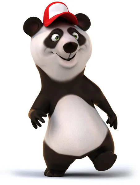 Szczęśliwy panda 3d — Zdjęcie stockowe