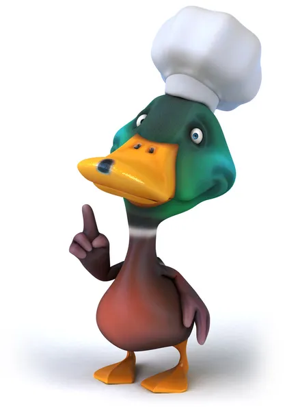 Fun chef duck — Stock Photo, Image