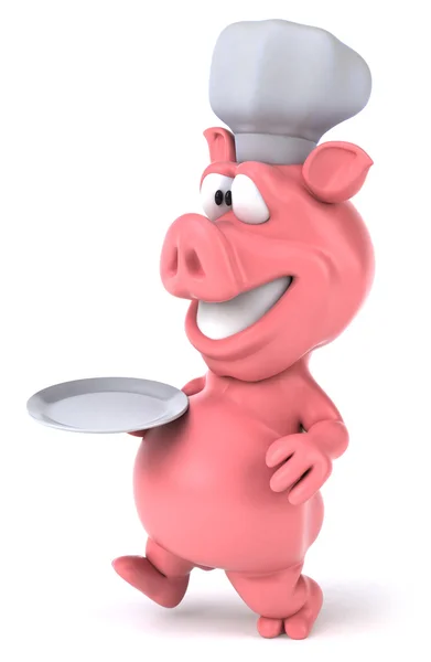 Шеф-кухар свиня — стокове фото