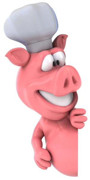 Chef pig — Stock Photo, Image