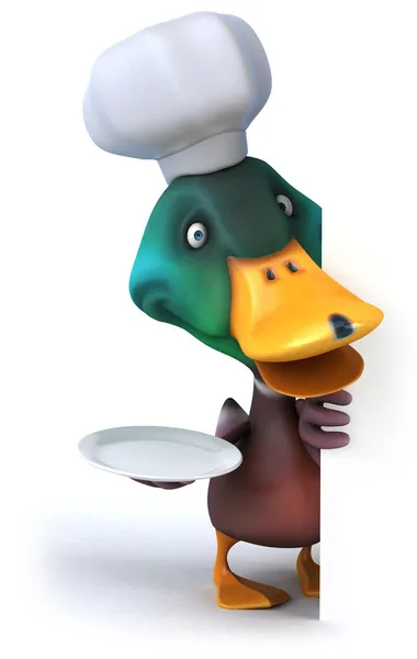 Fun chef duck — Stock Photo, Image