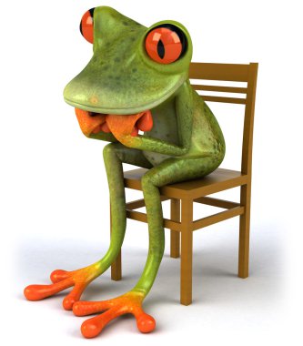 düşünceli kurbağa