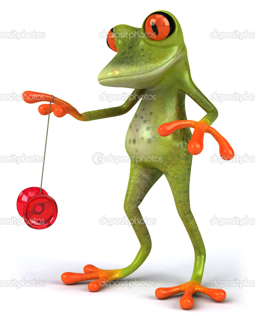 Frog with yoyo