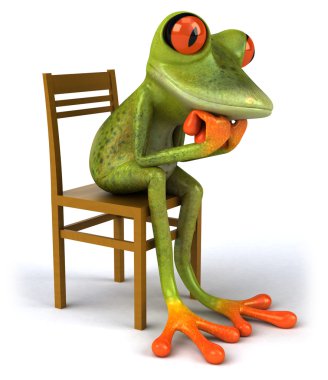 düşünceli kurbağa