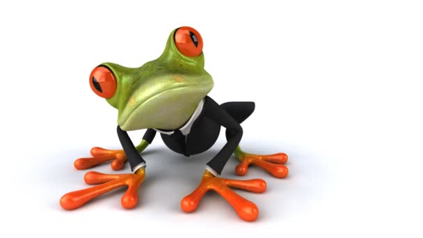 Fun frog — Stock Video